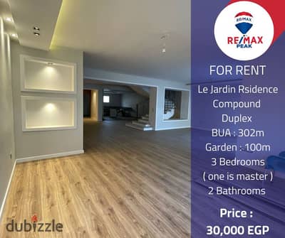 Le Jardin Residence Compound  Duplex  For Rent   302m