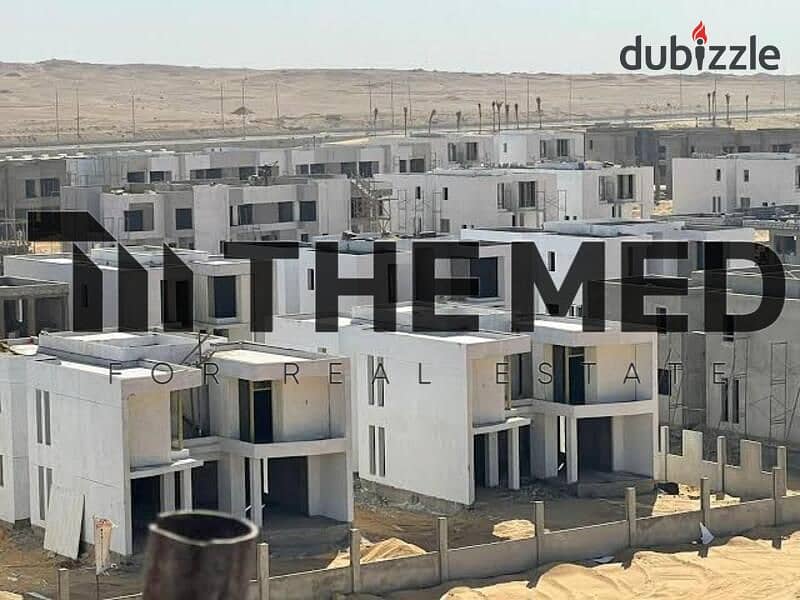 131m apartment with semi annual payments & Dp 1,800,000 EGP for sale in badya palm hills, October city, Core & Shell apartment 2 bed in Badya 1