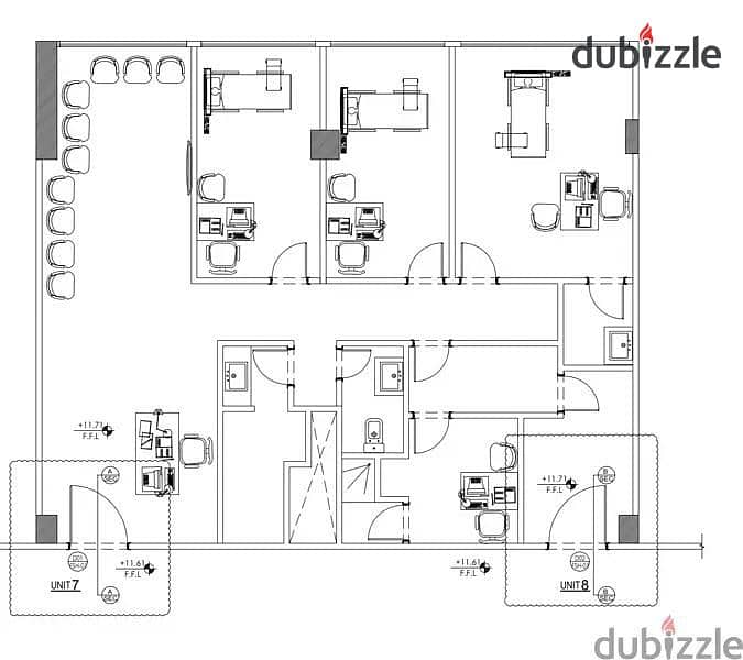 For Rent Fully Finished  Office Or Clinic 181 meters in the gate plaza mall elsheikh zayed 10