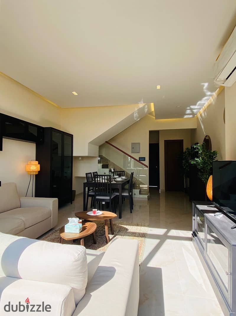 A fully finished apartment with a down payment of 217 thousand pounds the rest in installments over the longest number of years for sale in New Cairo 21