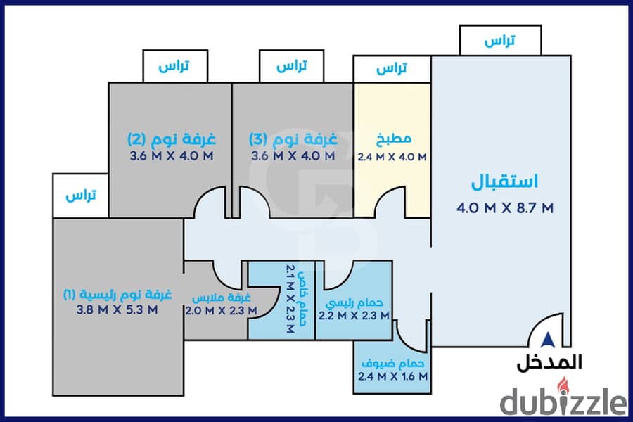 Apartment for sale 177 m Sawary (Sawary Saudi Egyptian neighborhood) 3