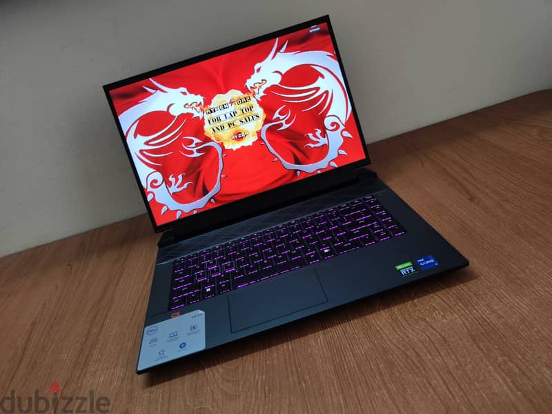 Dell G16 metal 2k 165hz RTX 3060 6gb i7 12700H gaming laptop 12 جيل 2