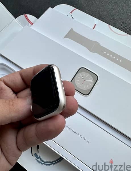 Apple Watch Series 8 (45mm) Starlight Excellent condition + Full BOX 4