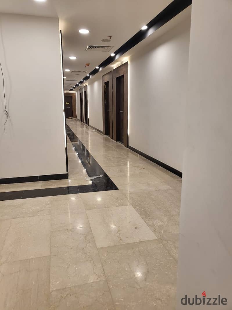 For rent fully finished office Al Bustan Street, first use, Trivium, Sheikh Zayed 4