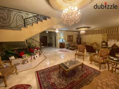 Villa for sale bua 450m New Cairo  ( Les rois Compound   )