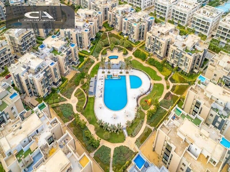 With a 37% cash discount, an apartment with a garden for sale, immediate delivery, in the heart of Golden Square in the Galleria Compound | 10% DP 14