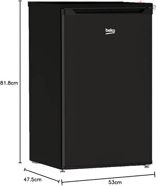 90 لتر - ثلاجه mini fridge Beko لون اسود - جديده 4