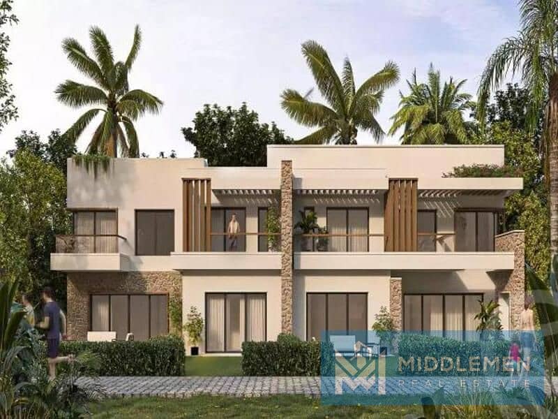 chalet 108m fully finished lowest downpayment installment till 2031 , telal shores ain sokhna 2