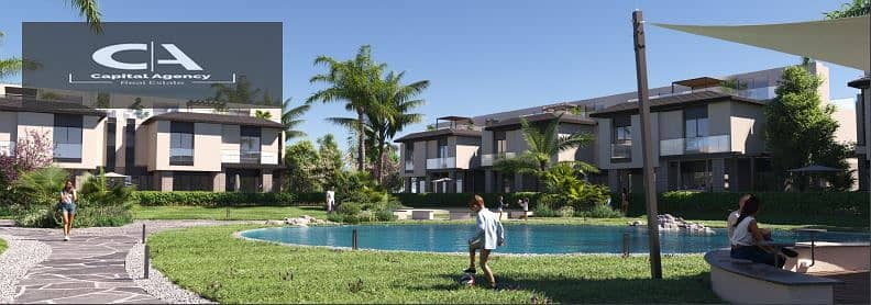 Book at Launch Telal East in the heart of the Fifth Settlement with a down payment of only 5% - with a distinctive view directly on the lagoon * Telal 4