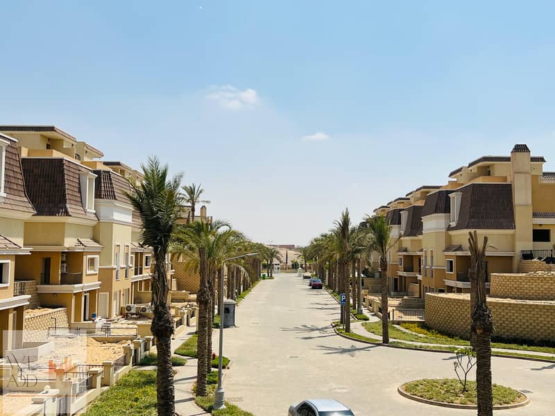 Duplex corner area of ​​202 m in Sheya phase, landscape view and lakes in Sarai compound in New Cairo next to Mostakbal City with 5% down payment 13