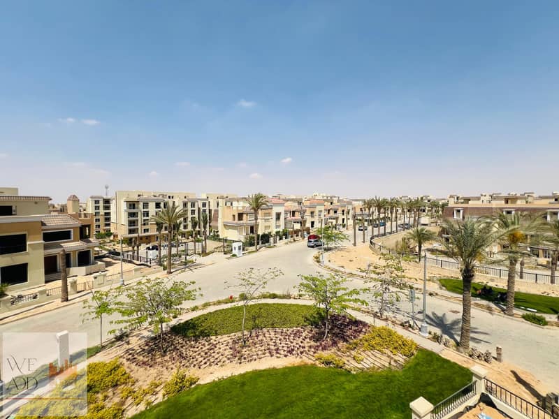 Duplex corner area of ​​202 m in Sheya phase, landscape view and lakes in Sarai compound in New Cairo next to Mostakbal City with 5% down payment 14