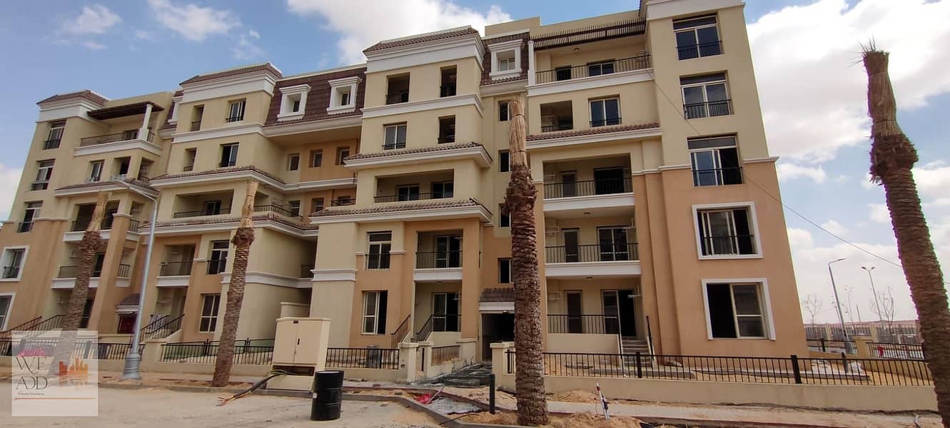 Middle duplex apartment, 158 m, with a 95 m garden, with 3 rooms, direct view and a large terrace in Sarai Compound, with a 42% discount on cash 1