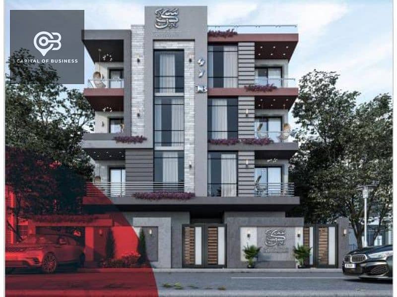 For sale, an apartment of 158 square meters, 25% down payment and facilities over 60 months, main street view, Al-Tamkeel neighborhood, Beit Al-Watan, 3