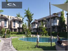 Apartment for sale in the heart of the Fifth Settlement in Telal East  5% down payment only Distinctive view directly on the lagoon * Telal East * 0