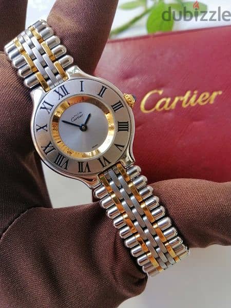 cartier original half gold 18k 3