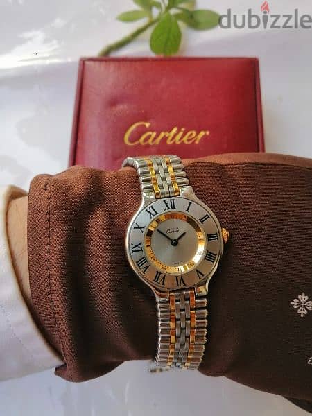 cartier original half gold 18k 8