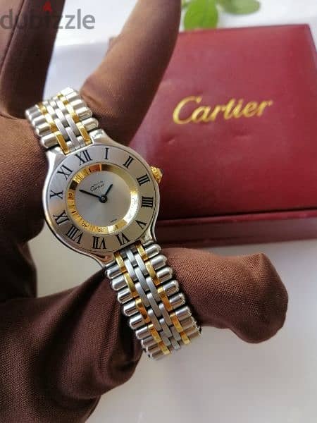 cartier original half gold 18k 13