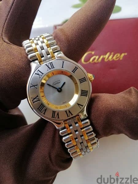 cartier original half gold 18k 15