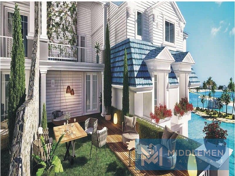 i villa garden 245 m prime location view on lagoon mountain view i city new cairo 12