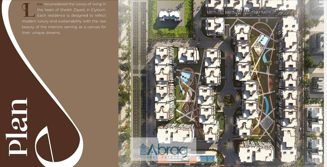 Pay a down payment of 178,000 and own an apartment in Old Sheikh Zayed, and pay the rest in installments over 10 years. 5