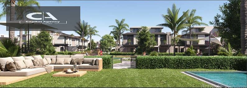 Book a duplex with a private garden in Launch Telal East in the heart of the Fifth Settlement with a down payment 5%_with a distinctive view lagoon 2