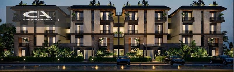 Book a duplex with a private garden in Launch Telal East in the heart of the Fifth Settlement with a down payment 5%_with a distinctive view lagoon 5