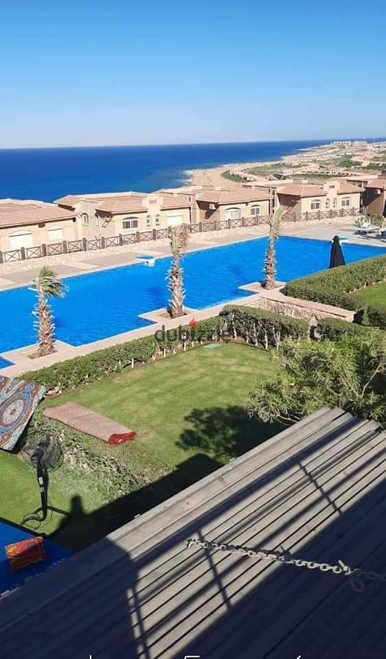 Chalet for sale in installments with a sea view in Tilal Village, Ain Sokhna, the most distinguished stages of Tilal Village 10