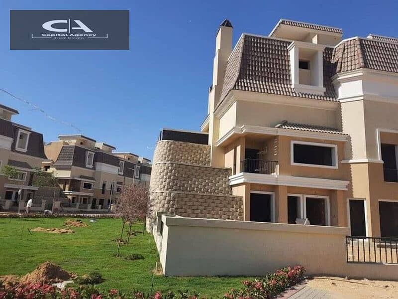 شقه للبيع ارضي بجاردن في تاج سيتي بدفع مقدم 5% مع خصم كاش يصل الي 39% في التجمع الخامس | taj city 17