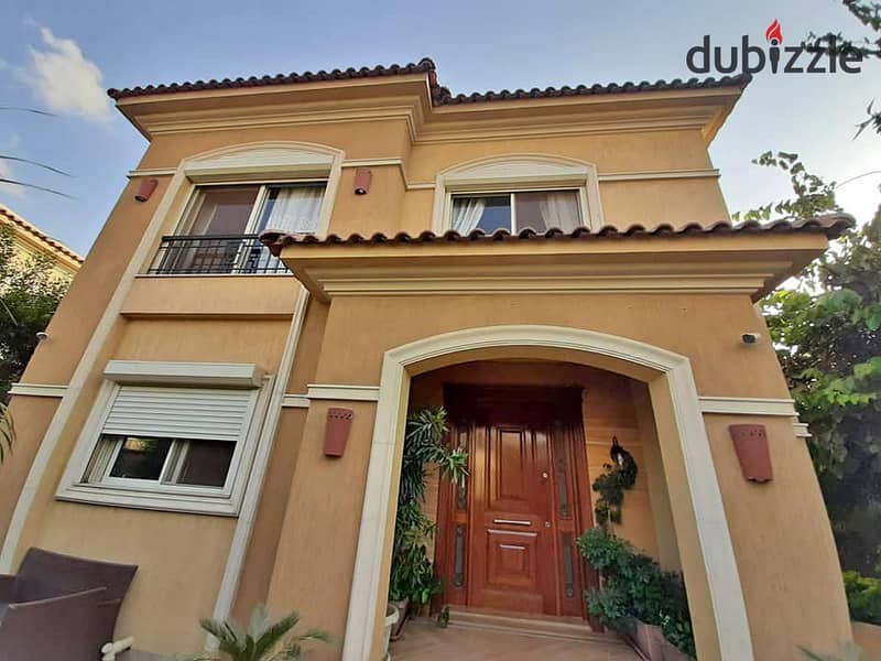 For sale, an independent villa of 452 square meters in Stone Park, New Cairo, in installments, next to Katameya Heights 6