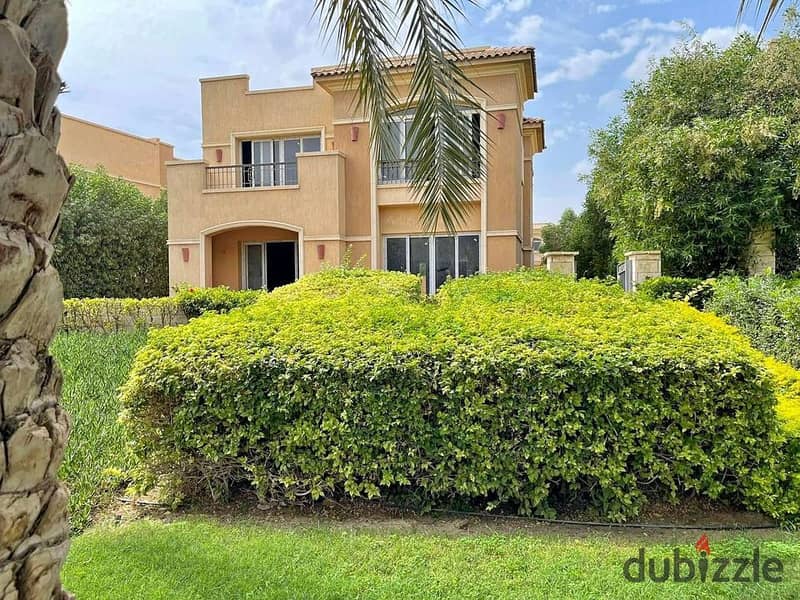 For sale, an independent villa of 452 square meters in Stone Park, New Cairo, in installments, next to Katameya Heights 9