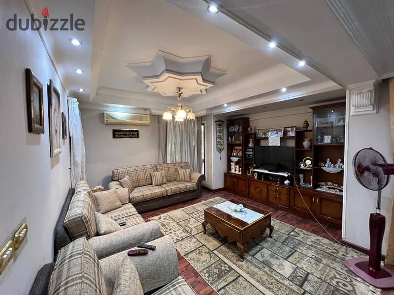 An apartment for sale in Nasr City, the seventh district behind Crystal 1