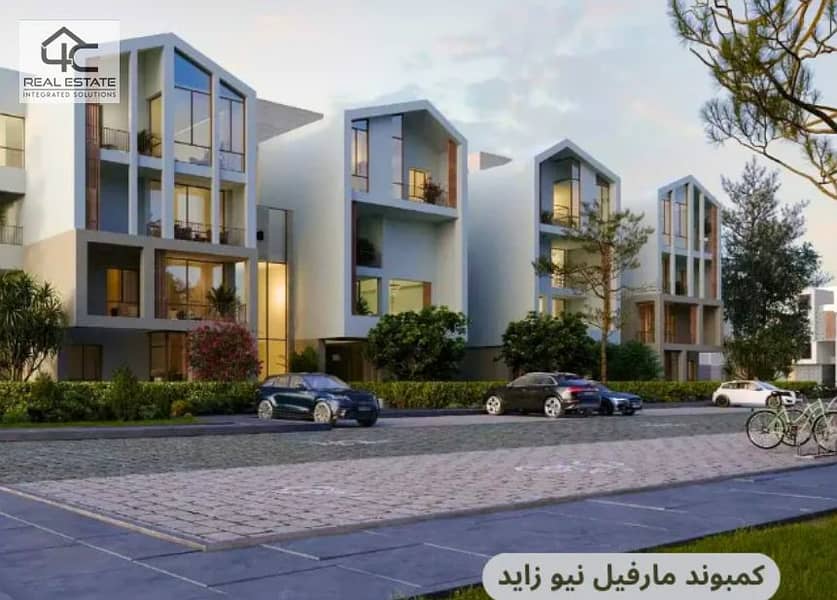 for sale apartment fully finished 258 m in mar ville new zayed with prime location with downpayment  al marasem 1