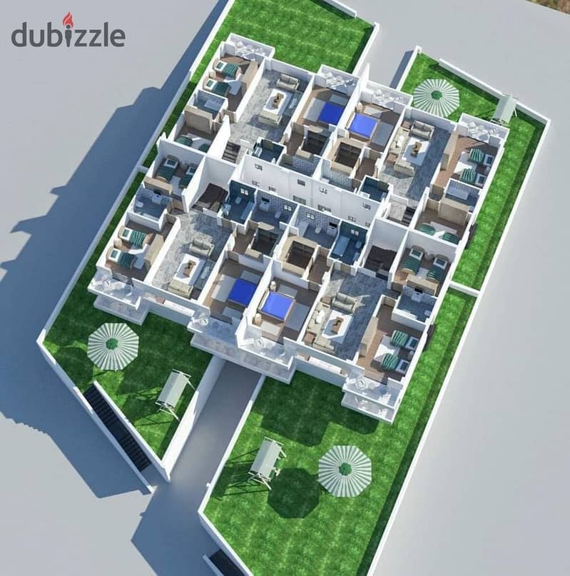 Dahyet Al Nakheel Compound Twin house 800 meters 15