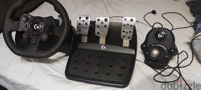 Logitech g923 racing wheel with shifter