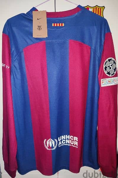 Barcelona 2023 Home Medium Long Sleeves (Mirror) New تيشيرت برشلونه 1