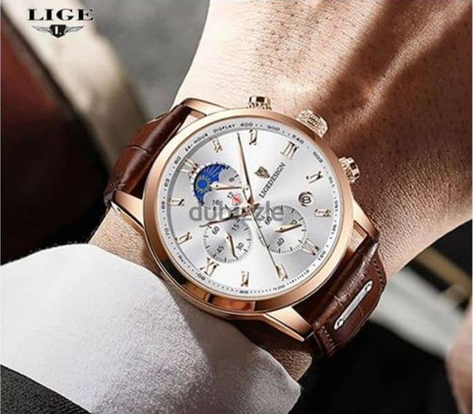 Lige LIGE Mens Watches Fashion Business Casual Quartz 7