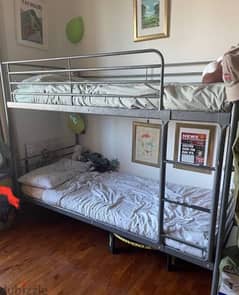 IKEA metal bunk bed سرير ikea دورين حديد