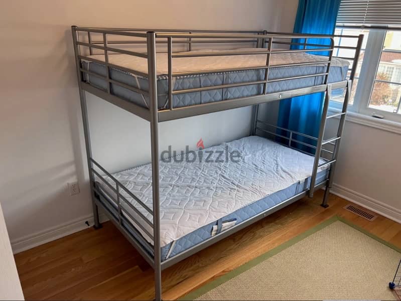 IKEA metal bunk bed سرير ikea دورين حديد 2