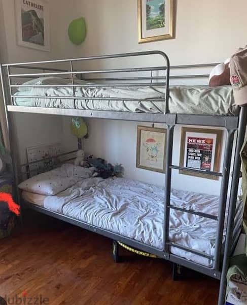 IKEA metal bunk bed سرير ikea دورين حديد 2