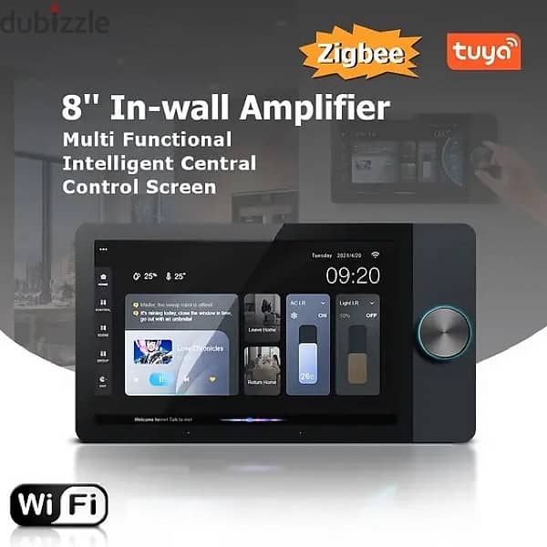 tuya 8 inch control panel for smart home works with zigbee 2