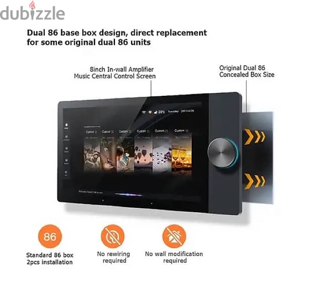 tuya 8 inch control panel for smart home works with zigbee 8