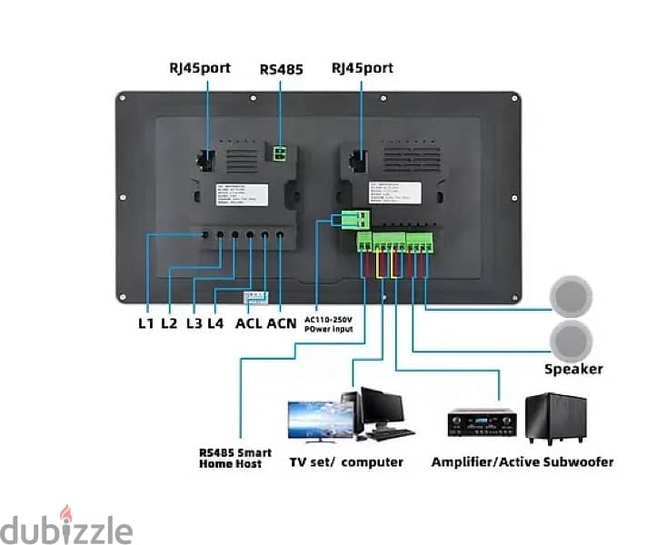 tuya 8 inch control panel for smart home works with zigbee 10