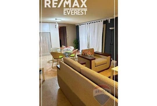 Furnished ground apartment with pool for rent at Beverly Hills- ElSheikh Zayed 2