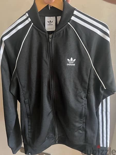 Adidas Black track jacket -size M 1