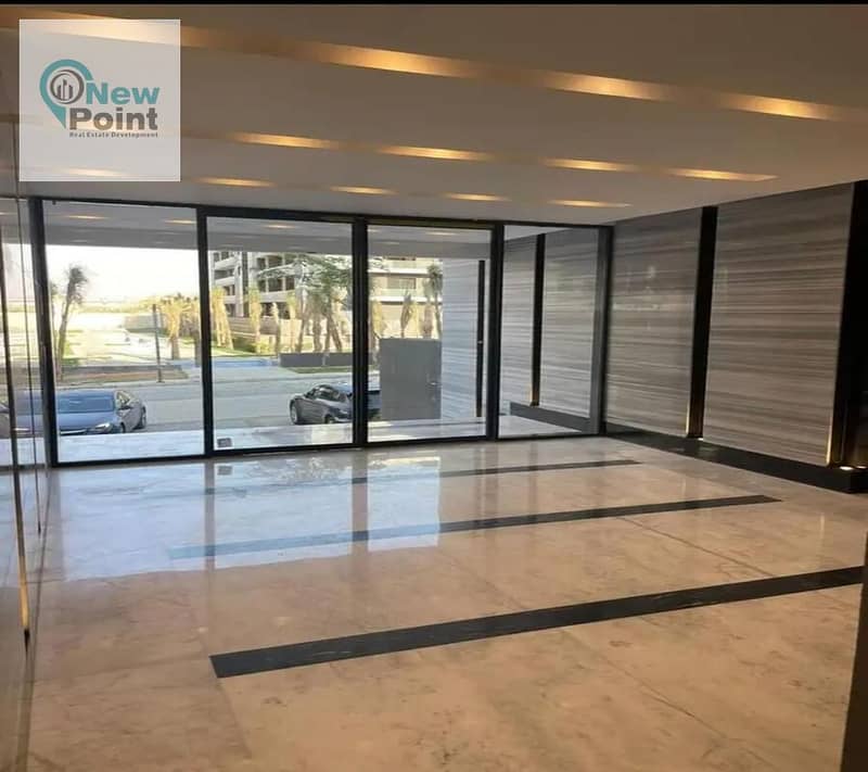 With the lowest down payment, own a 178 m² apartment with a roof directly on the Suez Road in Patio Sola in El Shorouk 6