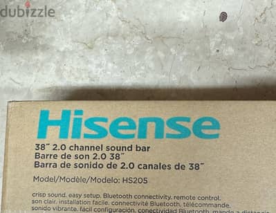 Hisense HS205 2.0 Channel Soundbar