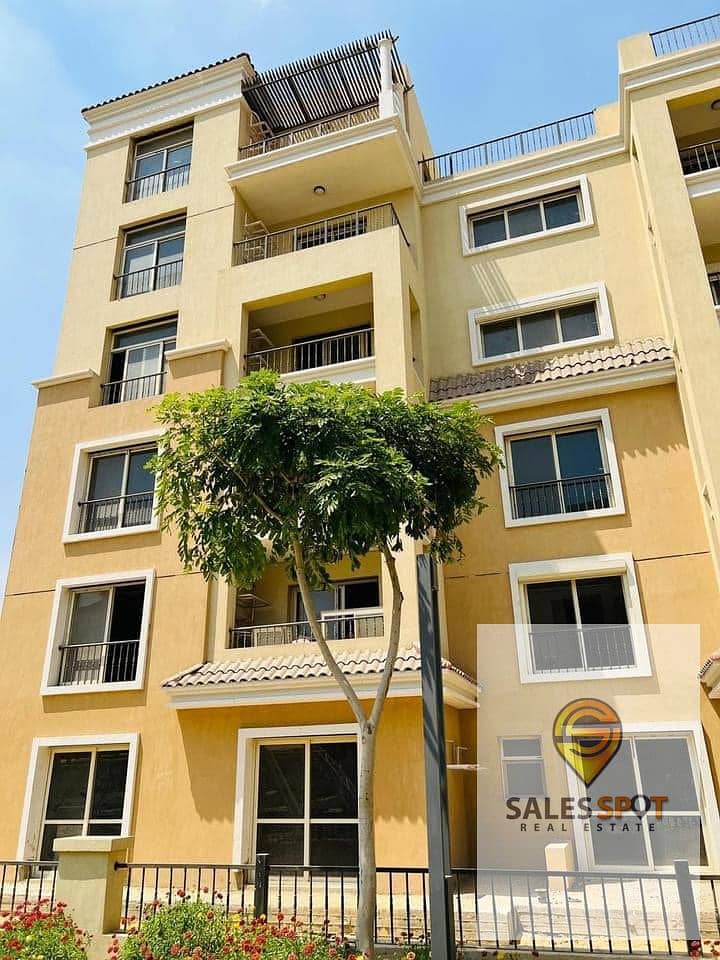 Duplex with private garden for sale in Sarai Compound, minutes from the Fifth Settlement, and also with a 42% cash discount (ask about installments wi 2