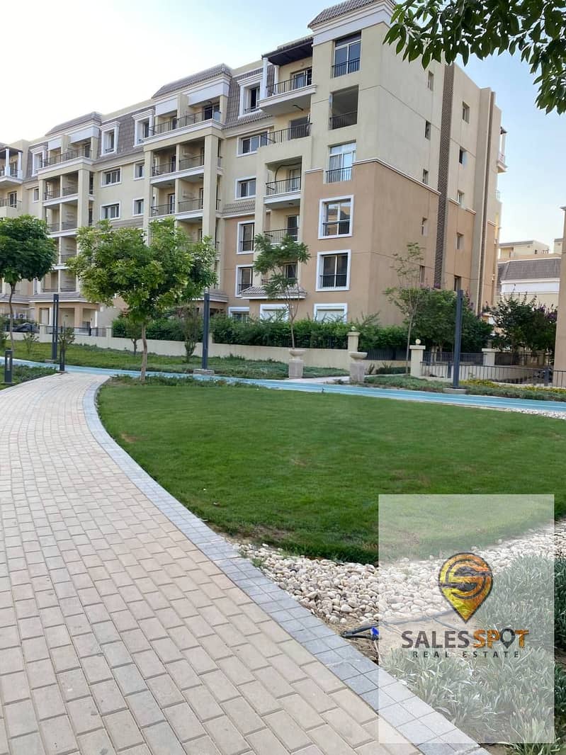 Duplex with private garden for sale in Sarai Compound, minutes from the Fifth Settlement, and also with a 42% cash discount (ask about installments wi 8