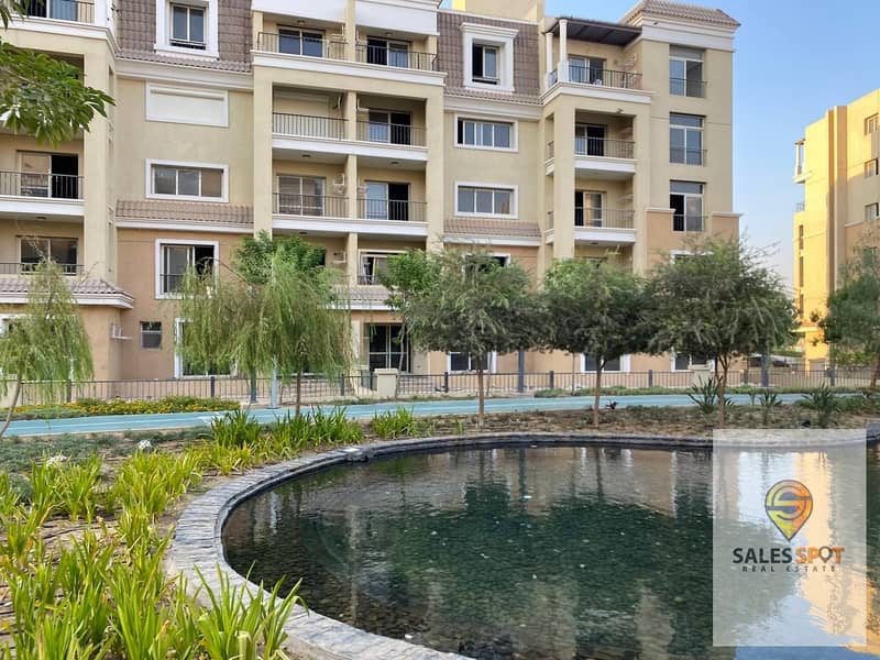 Duplex with private garden for sale in Sarai Compound, minutes from the Fifth Settlement, and also with a 42% cash discount (ask about installments wi 9