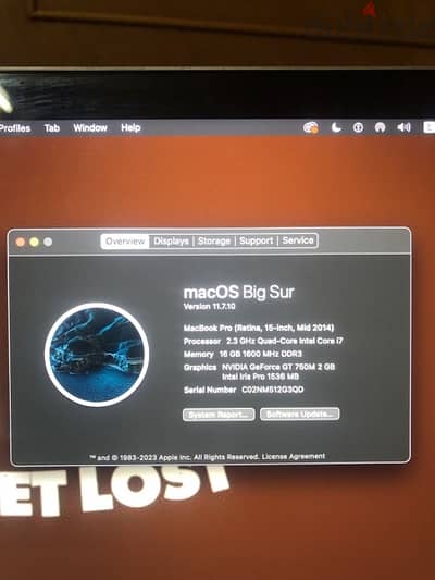 macos big sur 15-inch